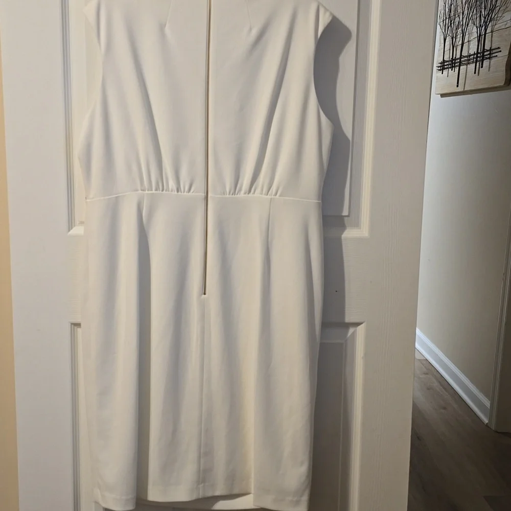 Calvin Klein Women's White Dress - Picture 7 of 8